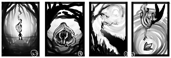 Concept Storyboards for Heli's Story