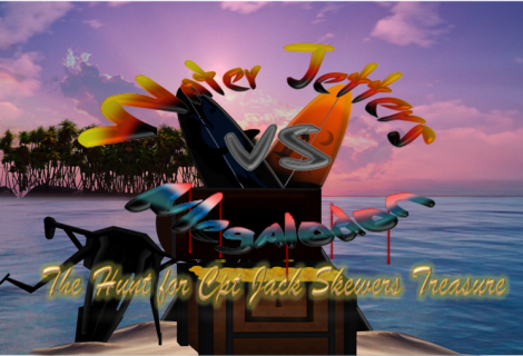 Water Jetter VS Megalodon: Hunt For Capt Jack Skewers Treasure