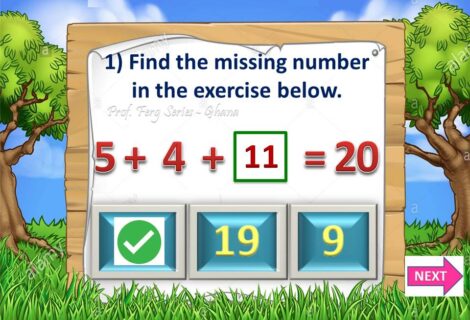 MATHEMATICS GAME FOR KG - ADDING UPTO 20